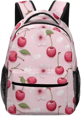 Cherry Laptop Backpack Casual Backpacks Travel Daypack Lightweight Bag for School Work