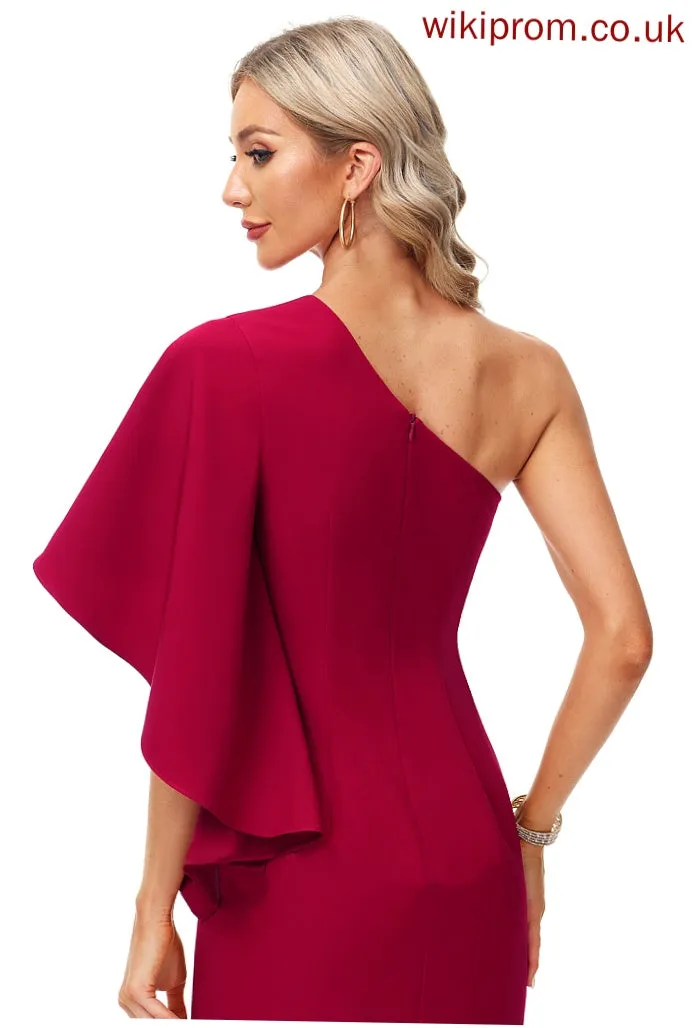 Cocktail Dress Nicola Sheath/Column One-Shoulder Cocktail Dresses Stretch Short/Mini Crepe