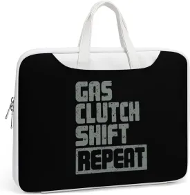 Gas Clutch Shift Repeat Leather Bag Laptop Case Slim Water Resistant Computer Bags with Handle Briefcase for Work