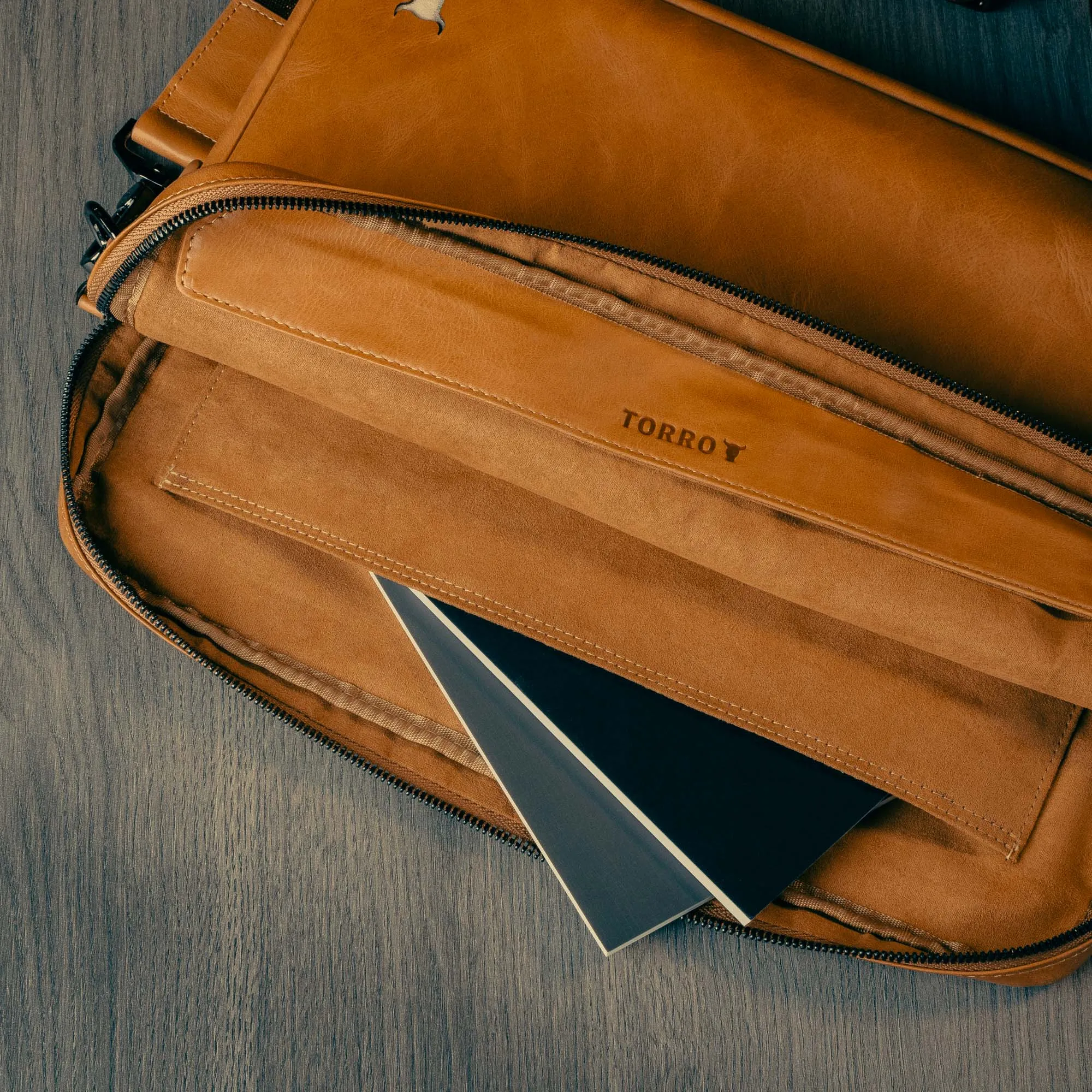 Leather Laptop Messenger Bag