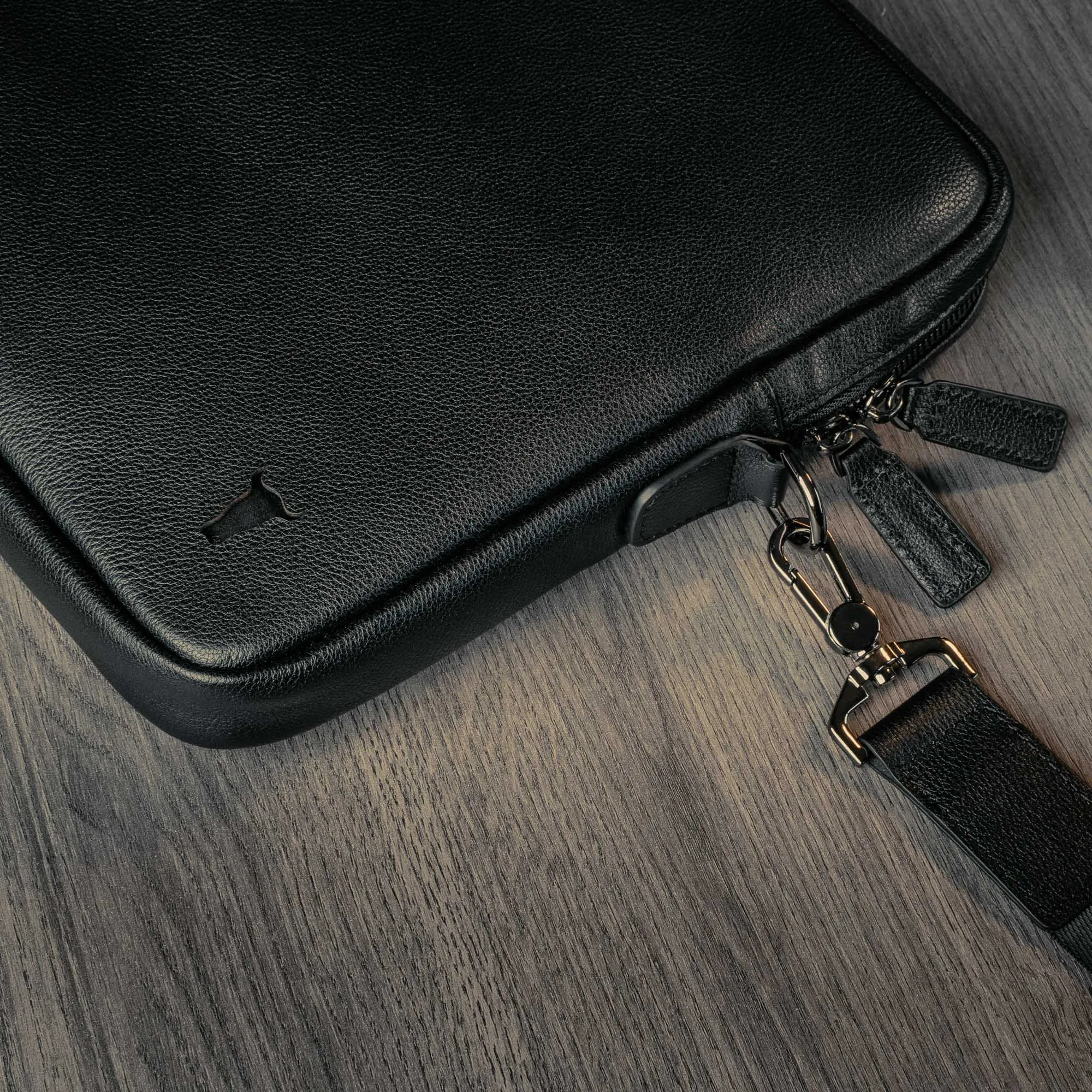 Leather Laptop Messenger Bag