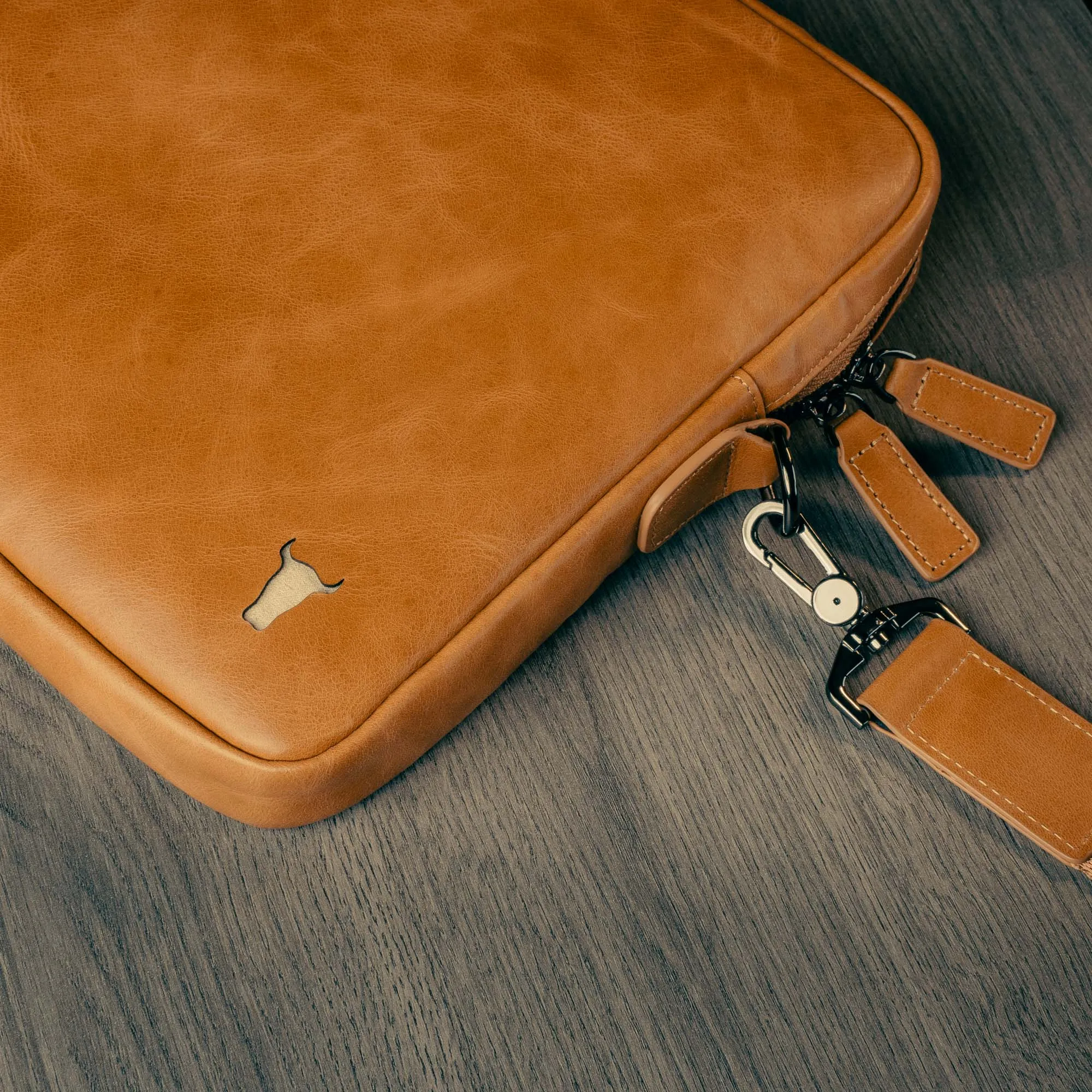 Leather Laptop Messenger Bag