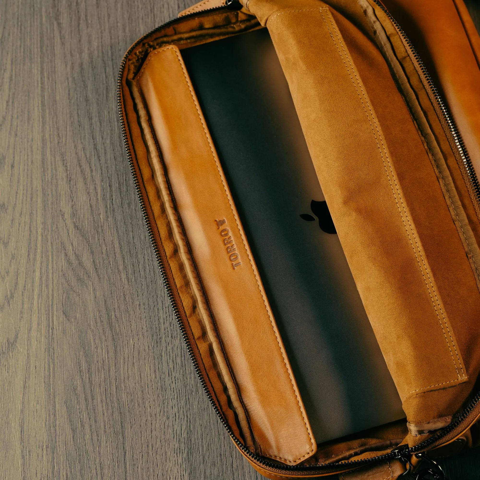 Leather Laptop Messenger Bag