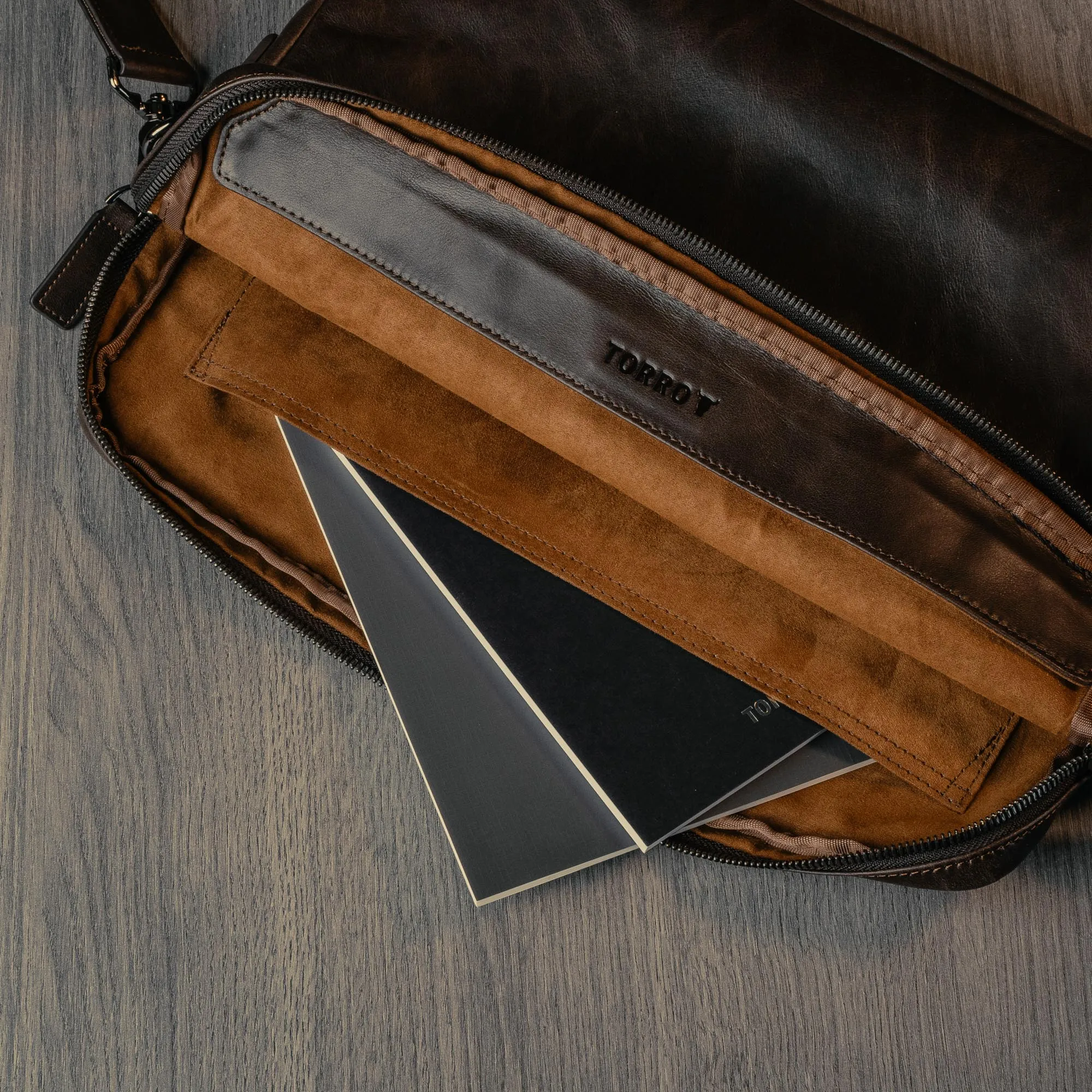 Leather Laptop Messenger Bag