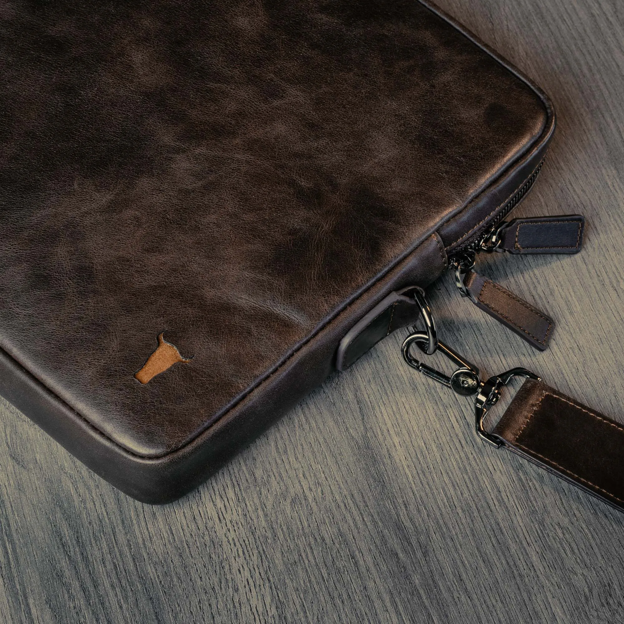 Leather Laptop Messenger Bag