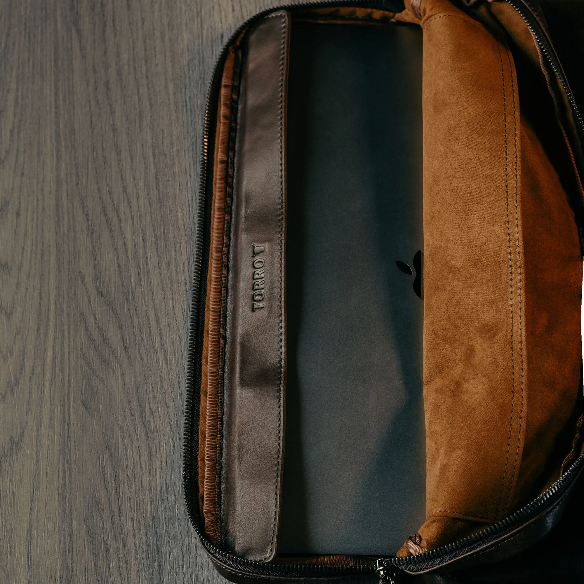 Leather Laptop Messenger Bag