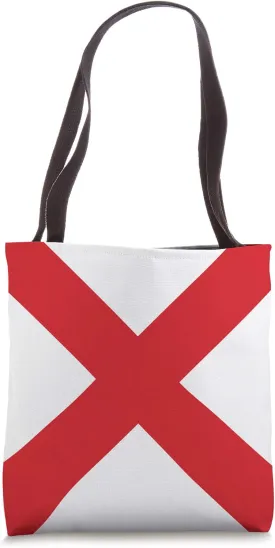 Letter V Nautical Marine Sail Boat Flag Code Signal Tote Bag
