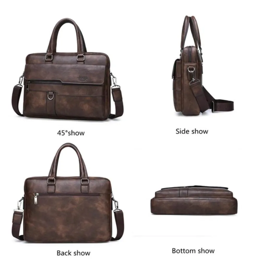 men's handbags leather shoulder cell phone ipad interior handbag ✈️ free.shipping