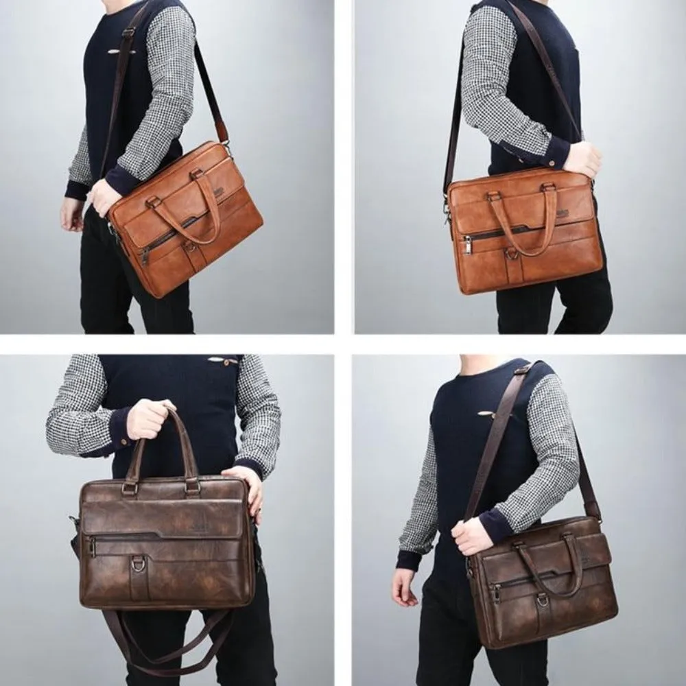 men's handbags leather shoulder cell phone ipad interior handbag ✈️ free.shipping
