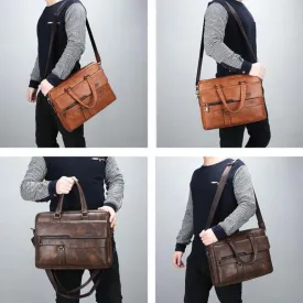 men's handbags leather shoulder cell phone ipad interior handbag ✈️ free.shipping