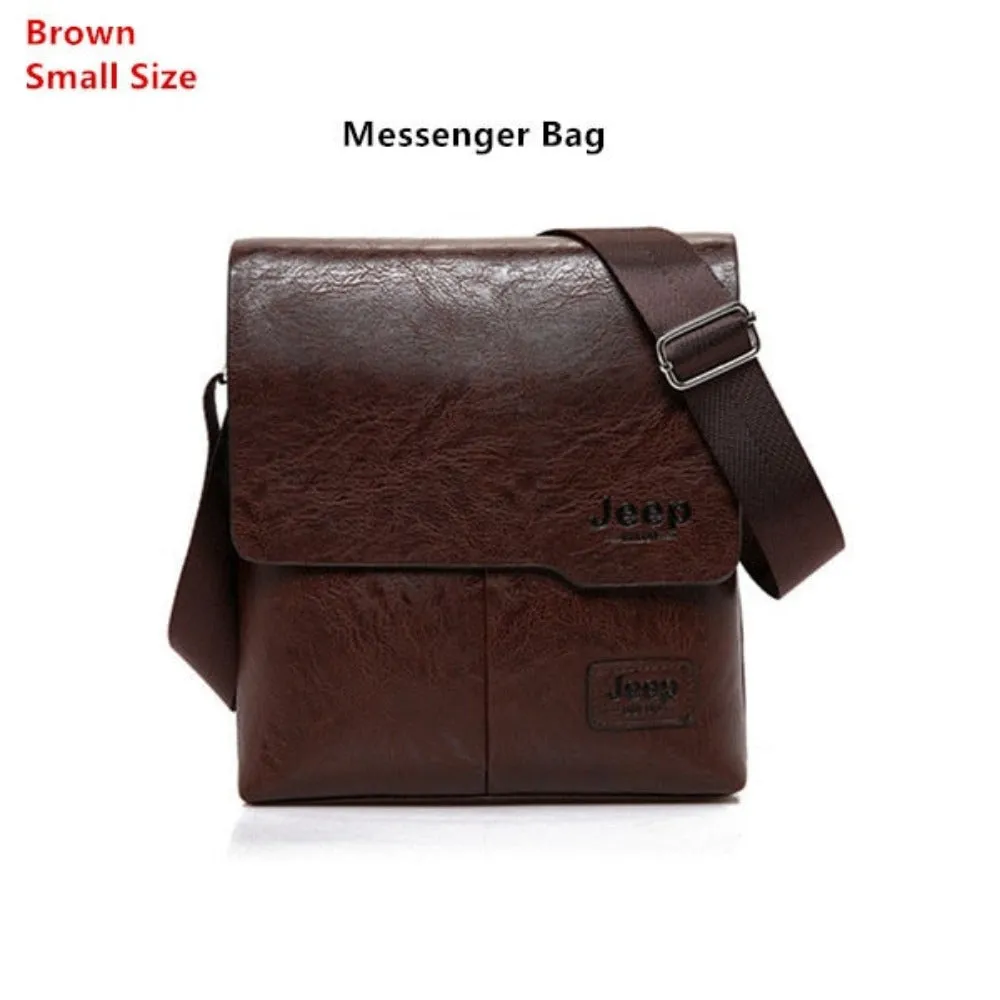 men's messenger handbags leather shoulder officework travel handbag ✈️ free.shipping