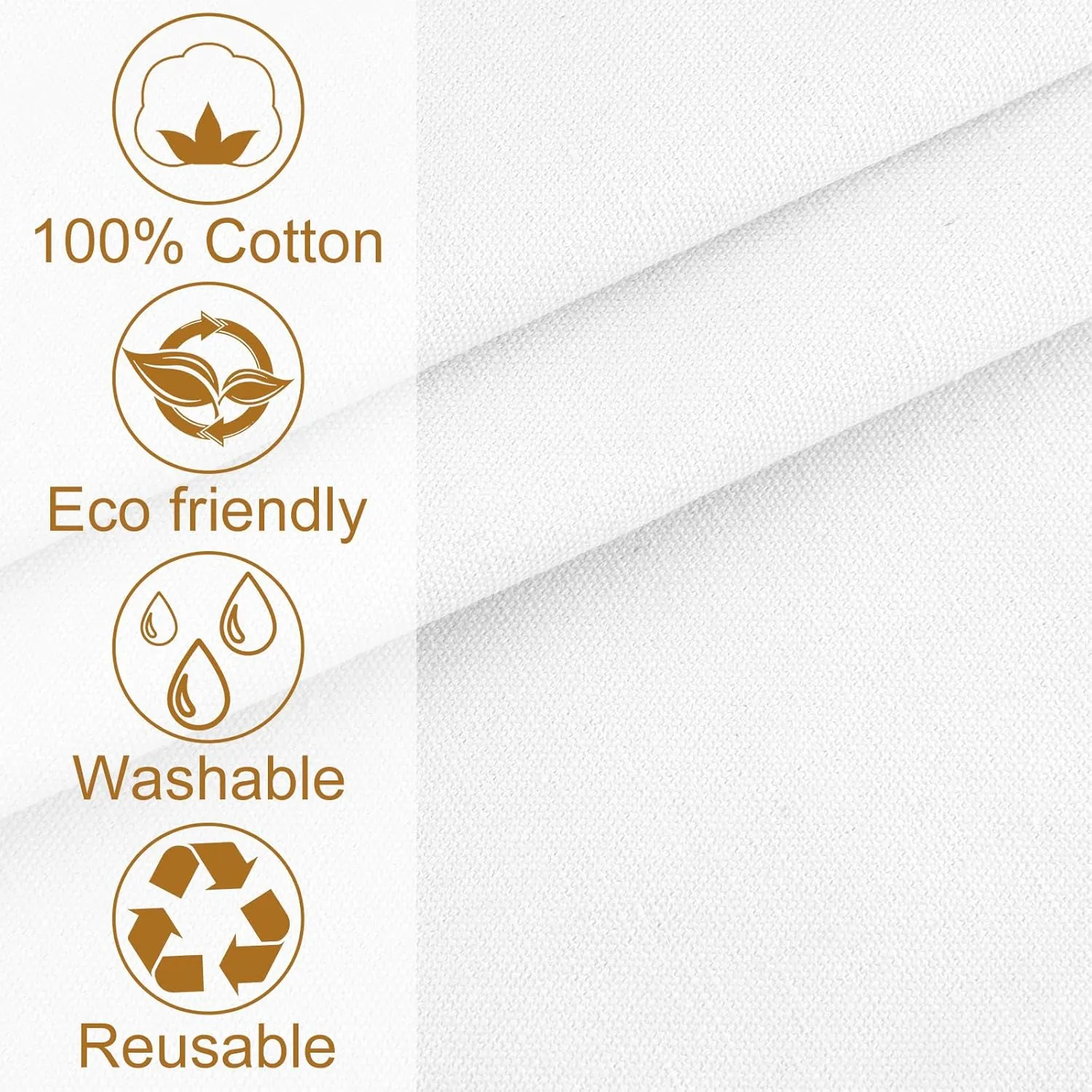 Morcheiong 6 Pack Cotton Tote Bag Blank Canvas Bag Reusable Grocery Shopping Bags, Suitable for DIY Craft, Grocery, Shopping, Drawing, Promotion, Gift, Advertising, Activity (White)