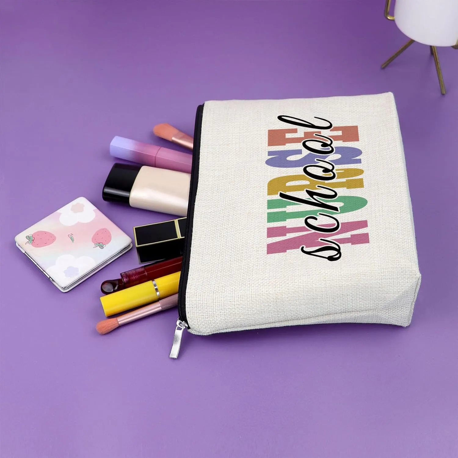 Nursing School Graduation & Appreciation Gifts - Makeup Bag for Her - School Nurse Retirement & Thank You Gift