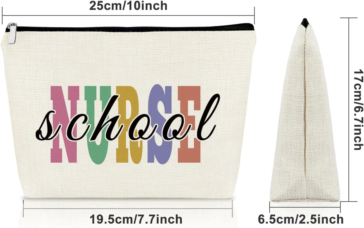 Nursing School Graduation & Appreciation Gifts - Makeup Bag for Her - School Nurse Retirement & Thank You Gift