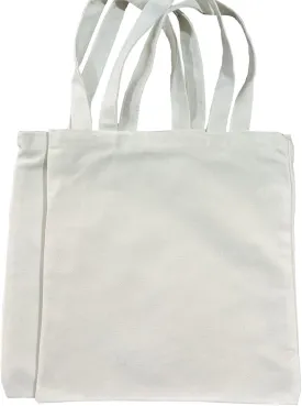 Plain Canvas Tote Bags,Mini Canvas Tote Bag,Small Cloth Tote Bags with Handles,Great for Gift,Promotion and Decor, 2pack White
